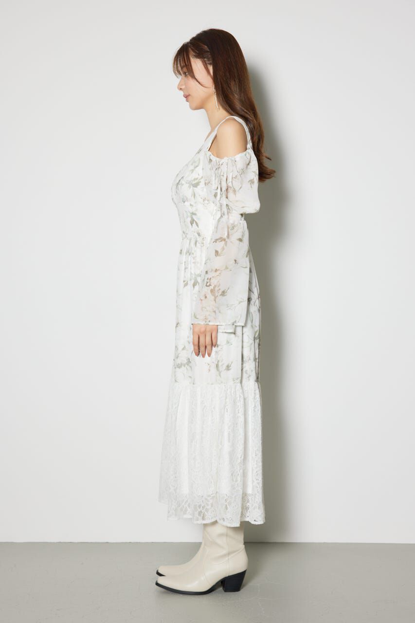 rienda「2WAYレースドッキングフレアワンピース」|ワンピース|