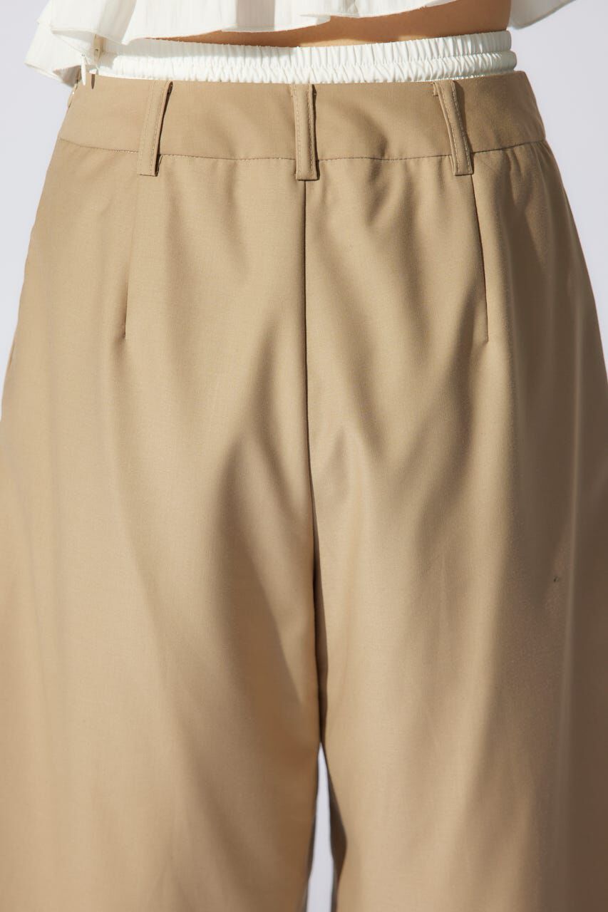 rienda「レイヤードパターンジャストウエストハーフパンツ」|その他|