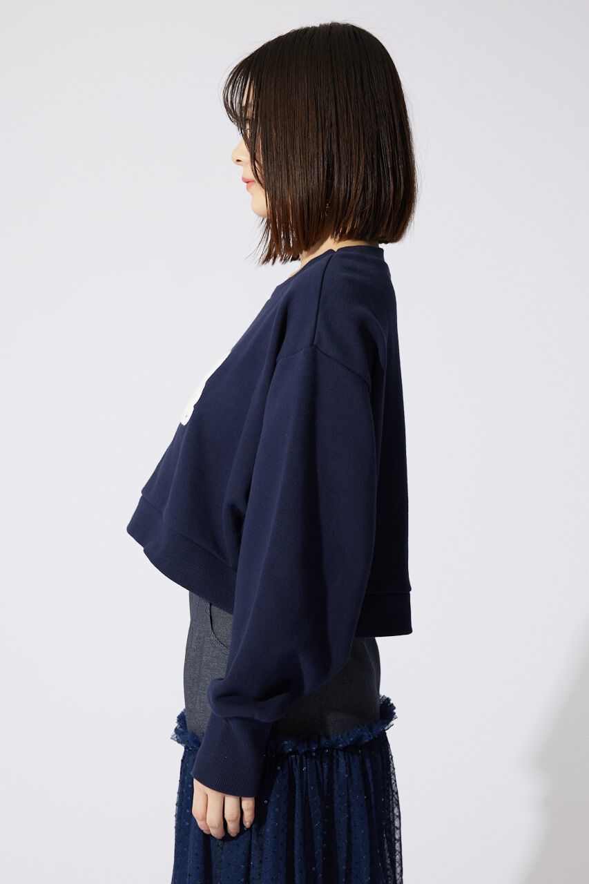 rienda「サガラ刺繍スウェットトップス」|Tシャツ・カットソー|