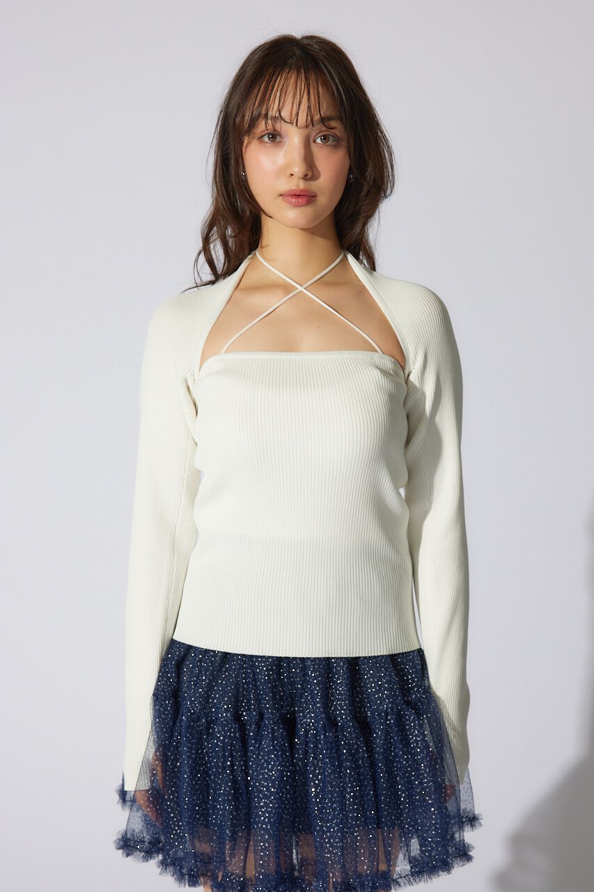 rienda「ボレロセットニットトップス」|ニット・セーター|