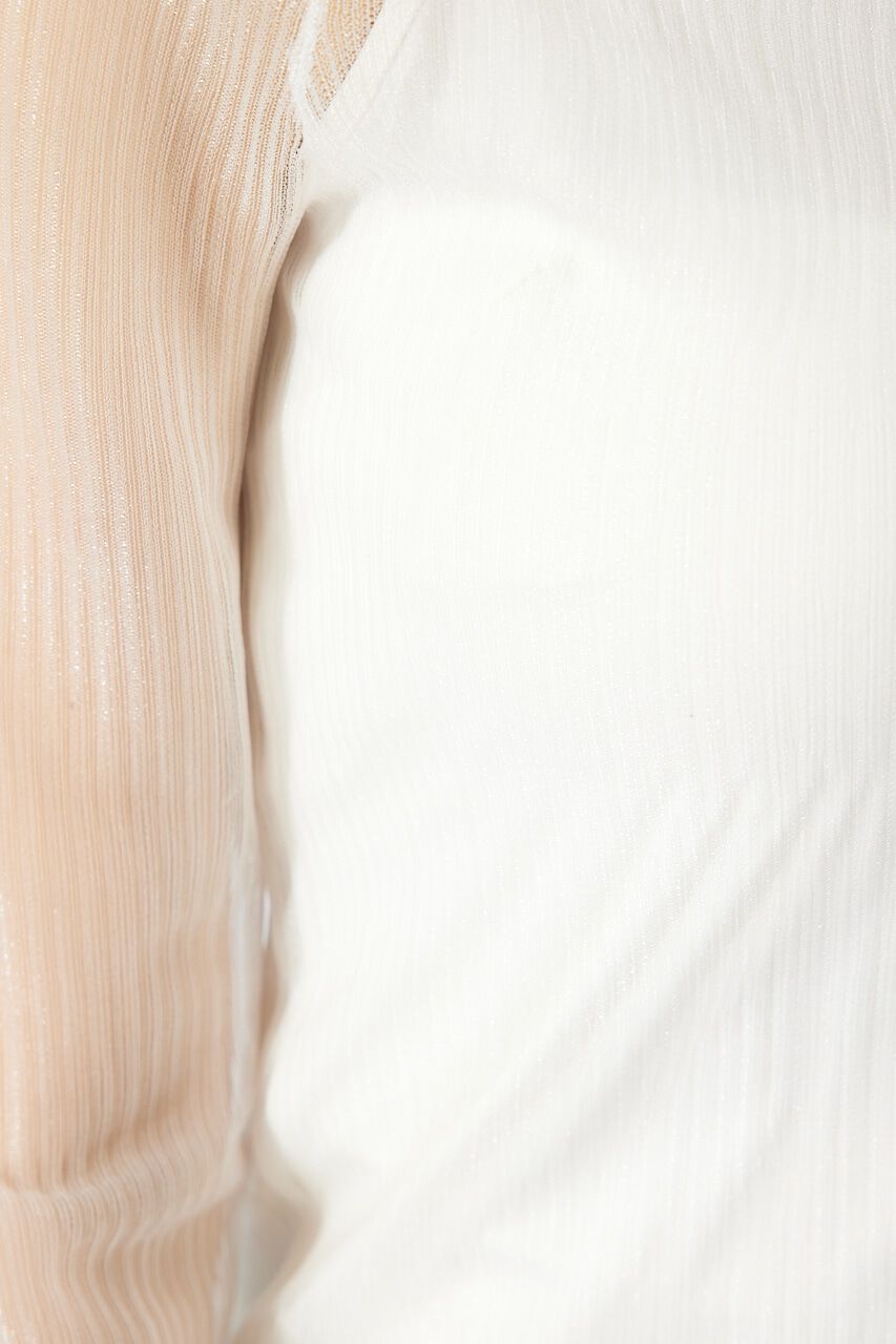 rienda「ランダムリブシアーニットトップス」|ニット・セーター|