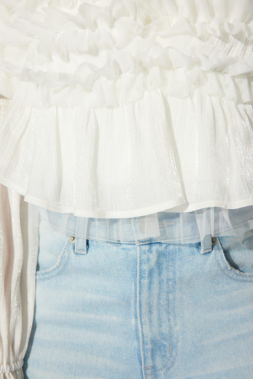 rienda「フリルオフショルブラウス」|シャツ・ブラウス|