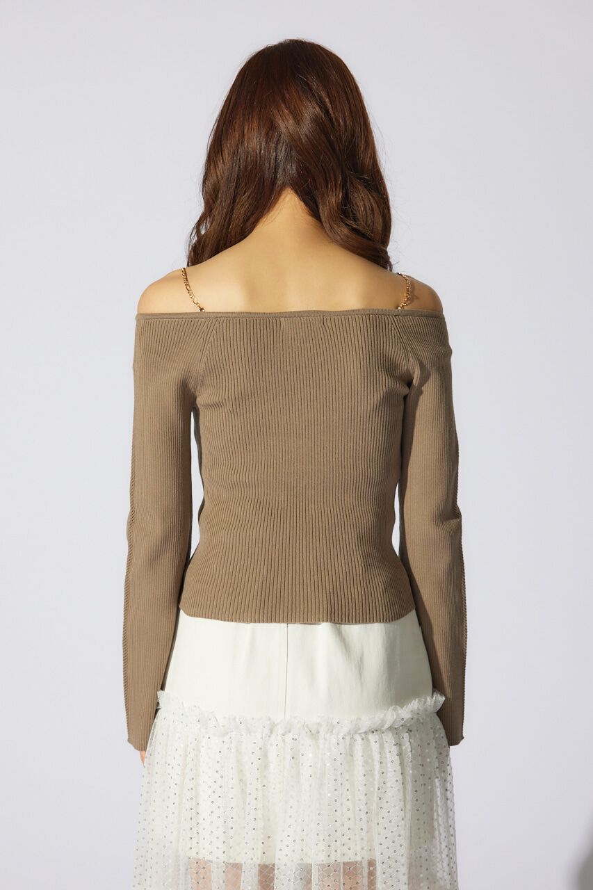 rienda「manywayオフショルニットトップス」|ニット・セーター|