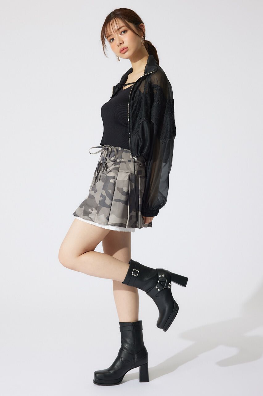 rienda「レースコンビシアーブルゾン」|ブルゾン・スタジャン|