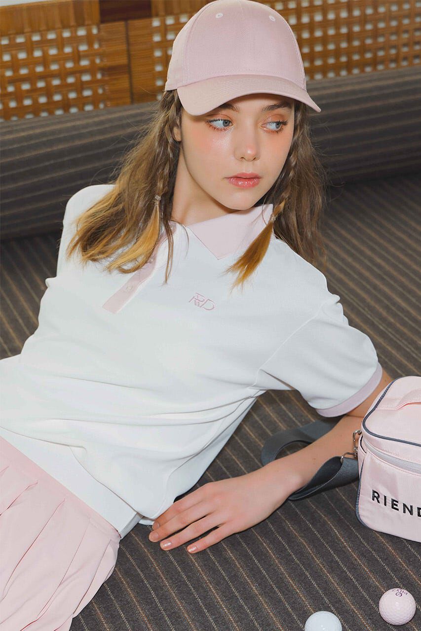 rienda「RDバイカラールーズポロシャツ」|シャツ・ブラウス|WHT