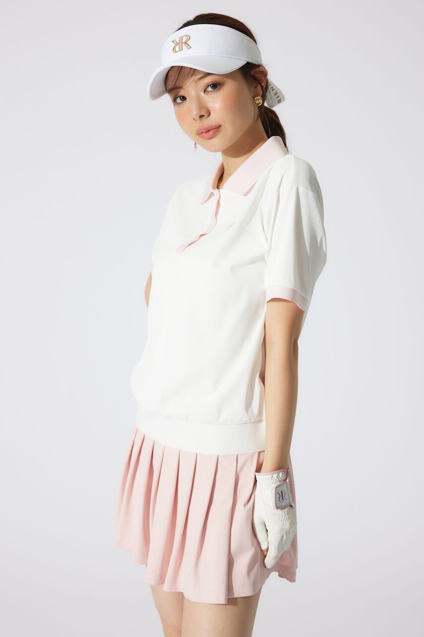 rienda「RDバイカラールーズポロシャツ」|シャツ・ブラウス|