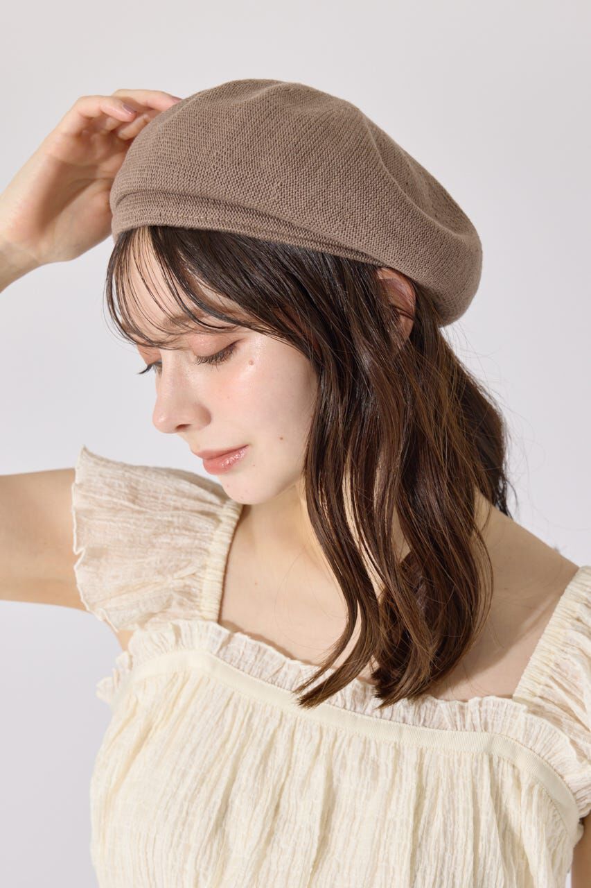 rienda「メッシュコットンベレー帽」|その他|