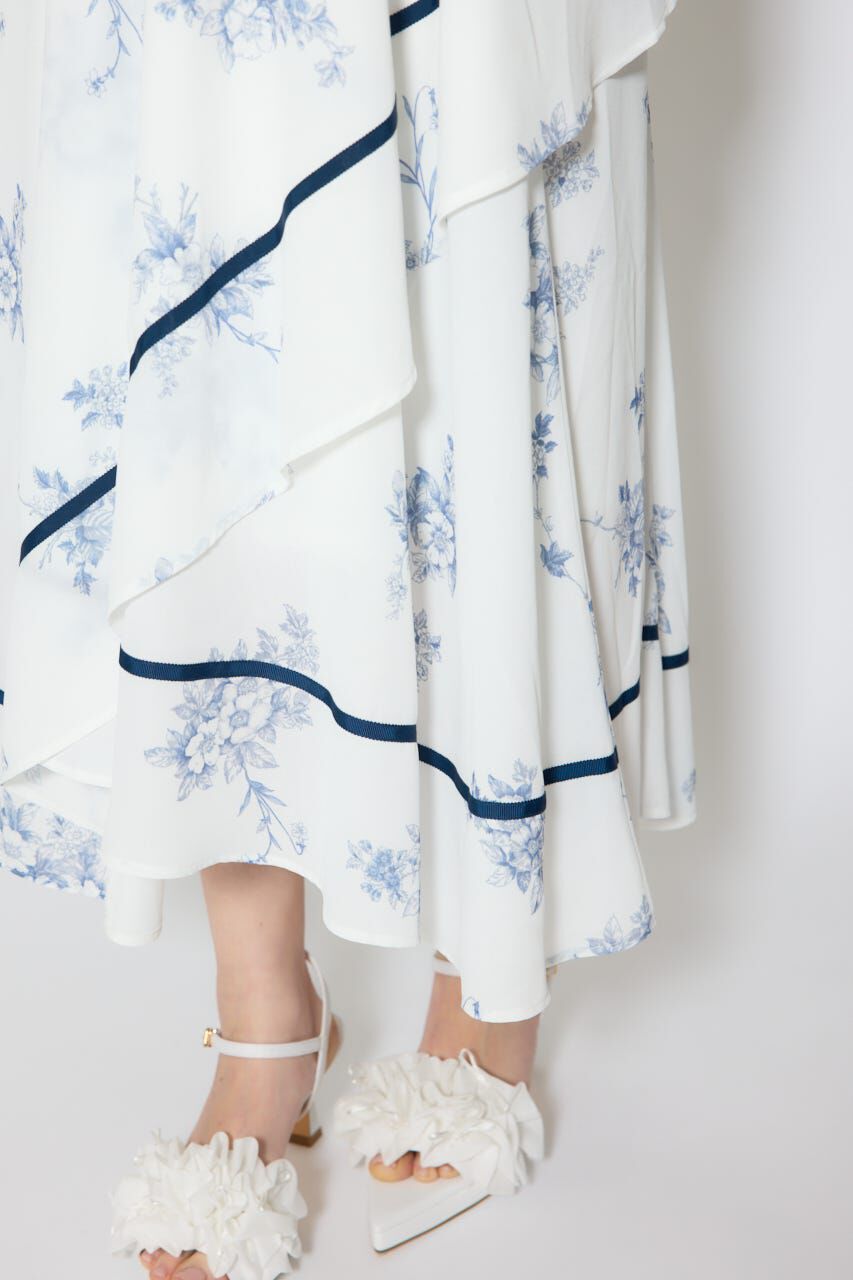 rienda「フロントビッグリボンフレアワンピース」|ワンピース|