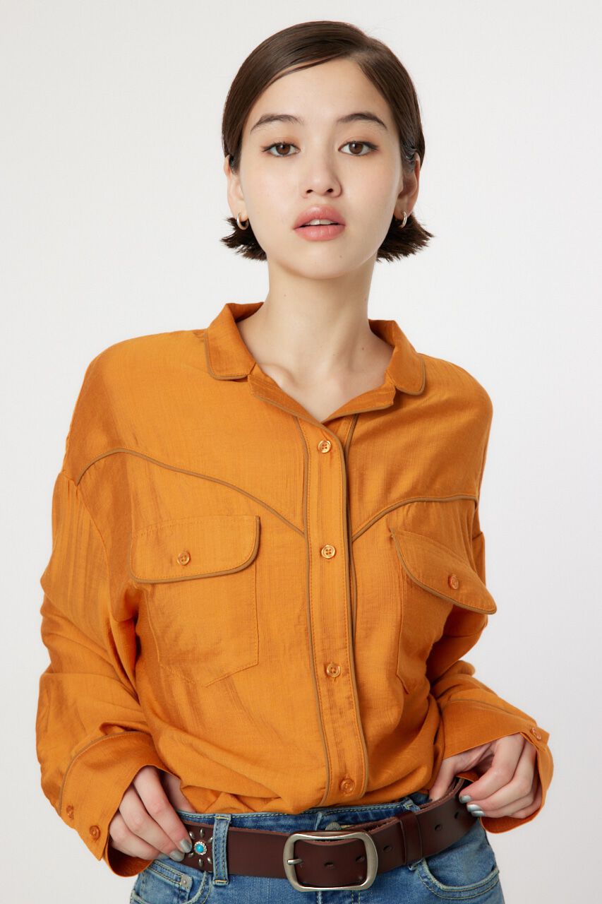 RODEO CROWNS「パイピングウエスタンシャツ」|シャツ・ブラウス|