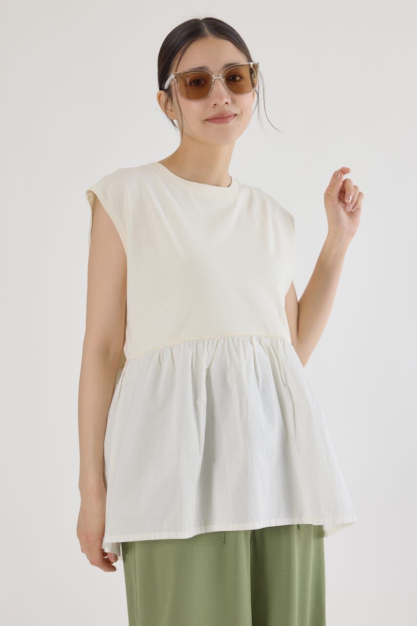 RODEO CROWNS「ピグメント切替フレアタンクトップ」|タンクトップ|