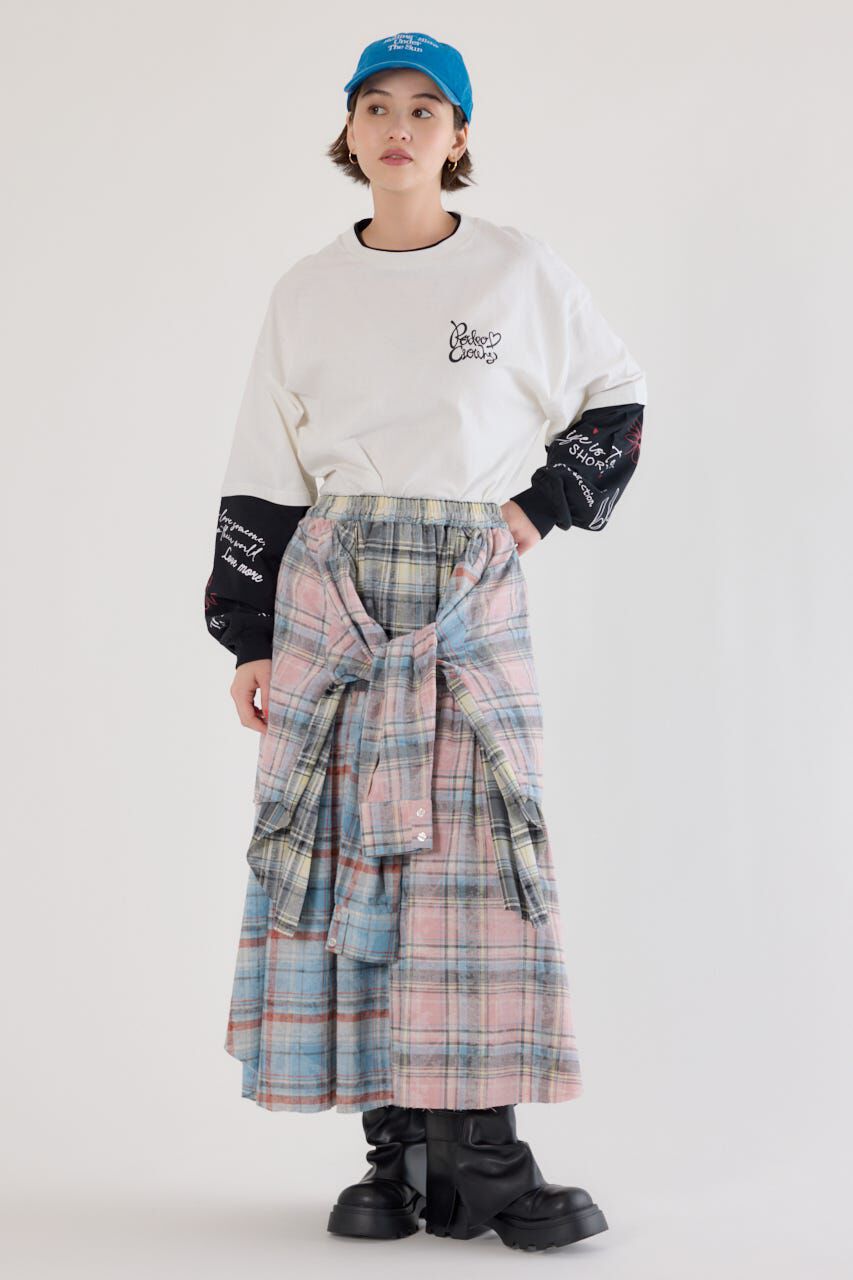 RODEO CROWNS「ヴィンテージチェックシャツスカート」|スカート|