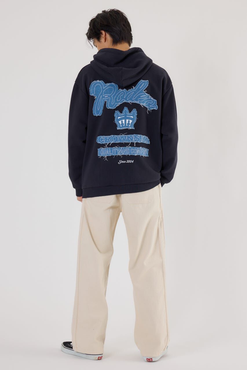 RODEO CROWNS「メンズロゴデニムパッチフーディー」|パーカー|