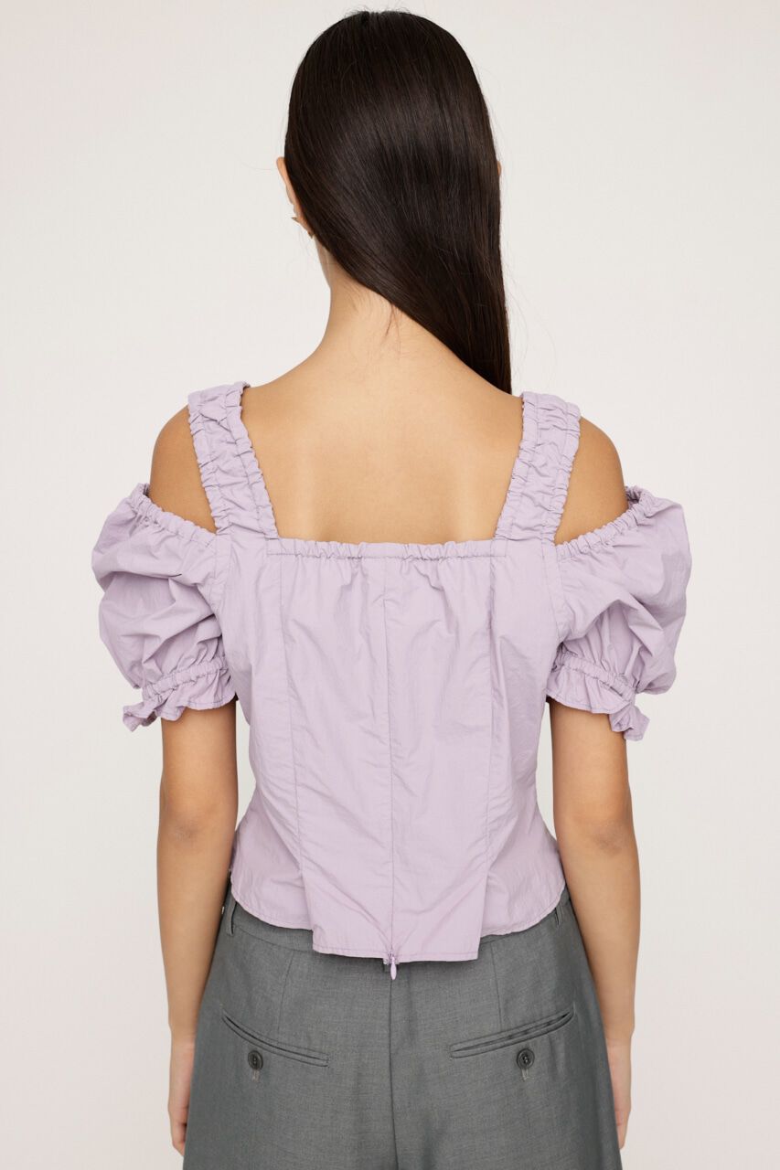 SLY「SHOULDER OPEN SQ PUFF トップス」|シャツ・ブラウス|