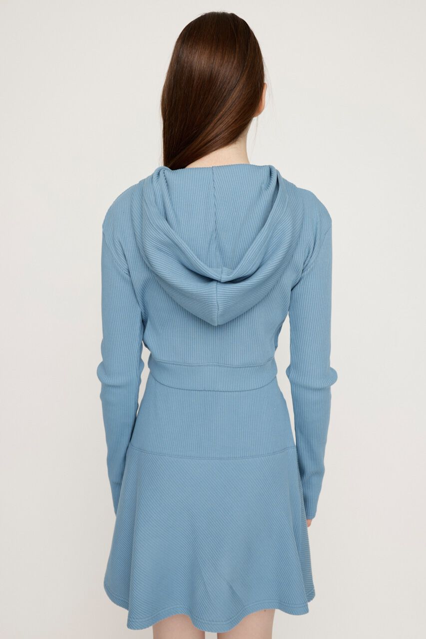 SLY「CROPPED HOODIE FLARE SK 2P」|ワンピース|