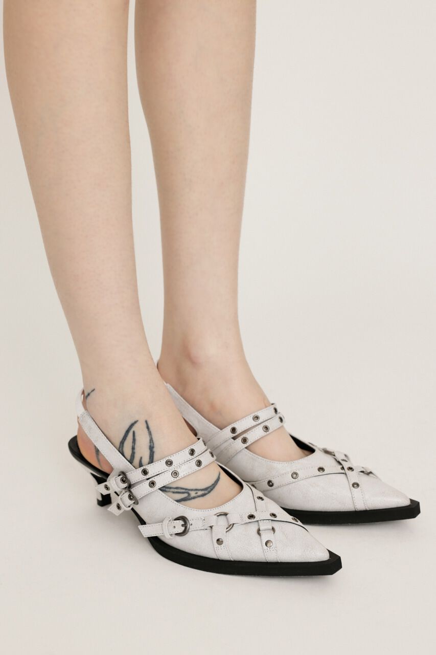SLY「POINTED TOE BELT サンダル」|サンダル|O/WHT1
