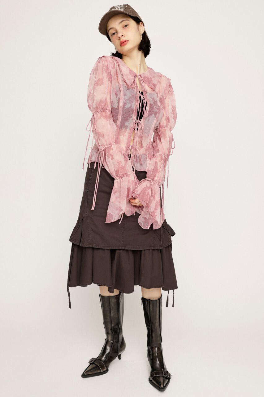 SLY「BLEEDING SHEER DUMPLING ブラウス」|シャツ・ブラウス|