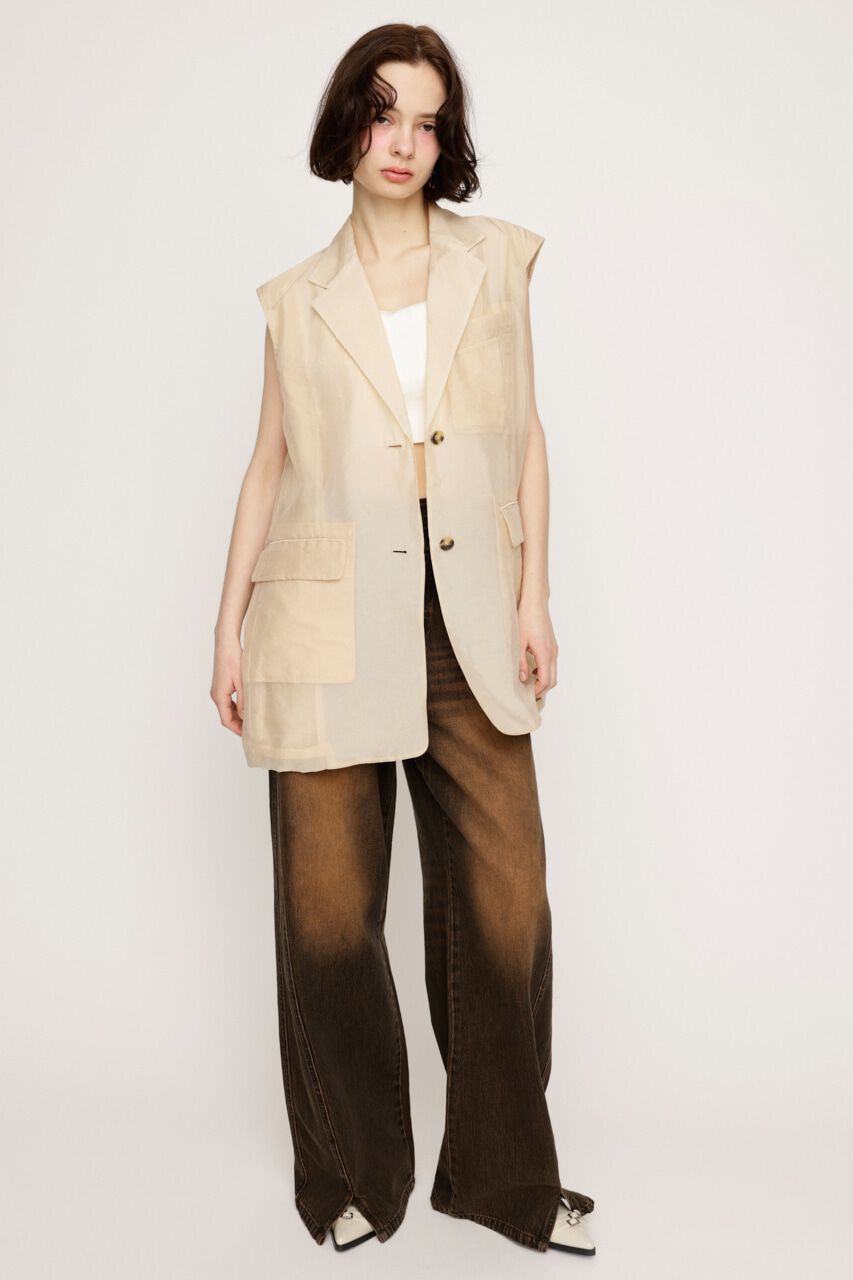 SLY「SHEER TAILOR ベスト」|ダウンベスト・ベスト|