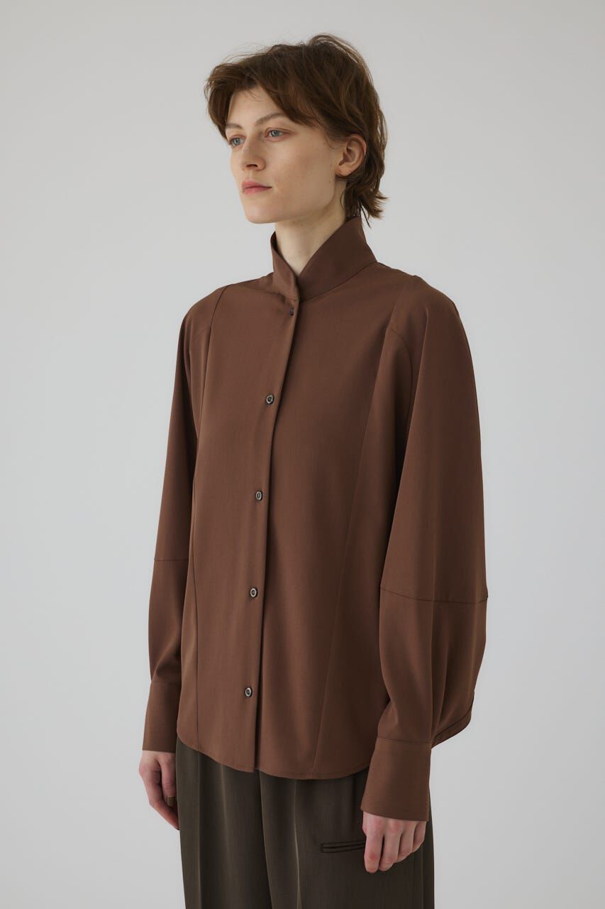 RIM.ARK 「Stand collar volume blouse」|シャツ・ブラウス|