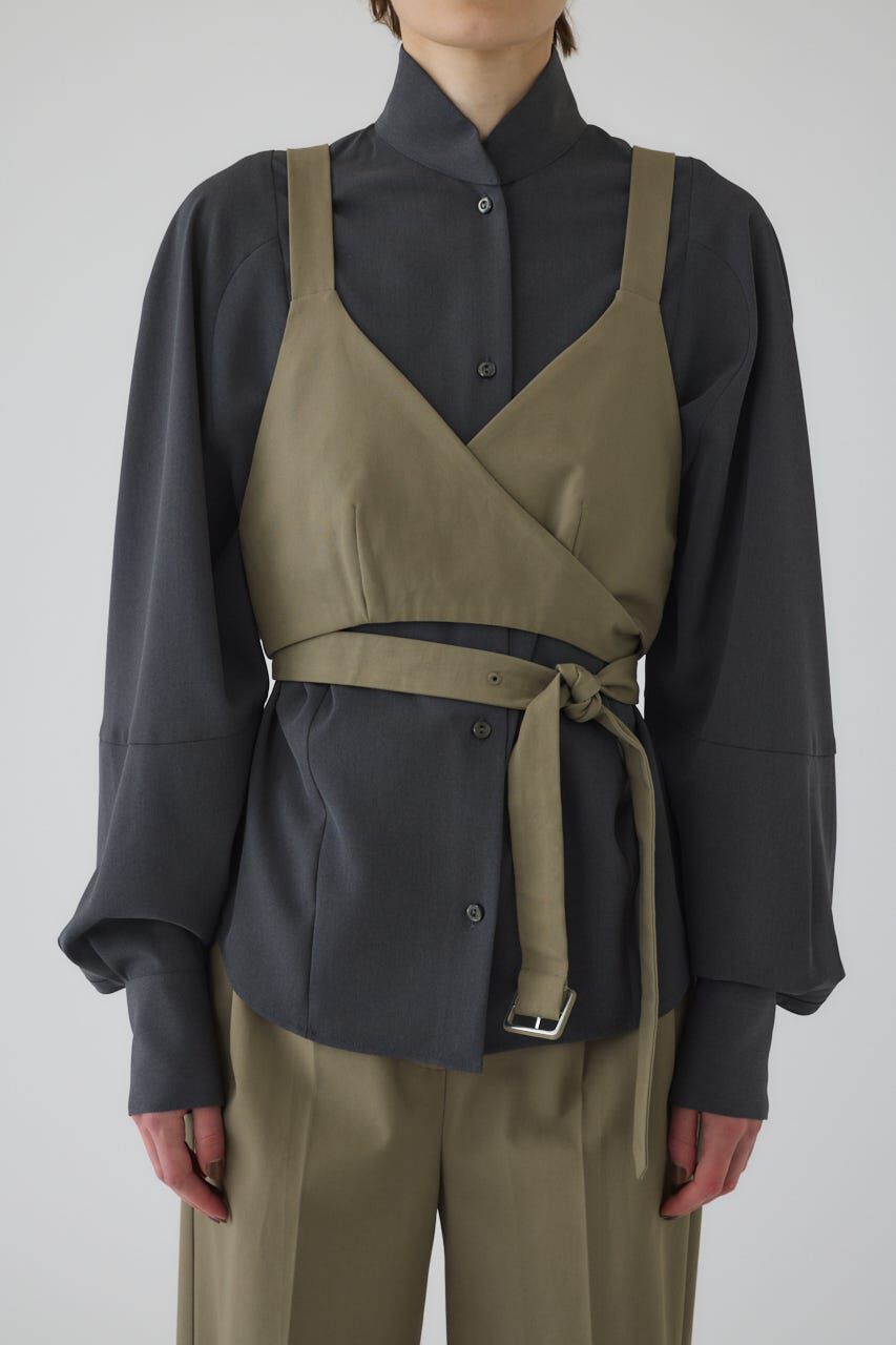 RIM.ARK 「Stand collar volume blouse」|シャツ・ブラウス|