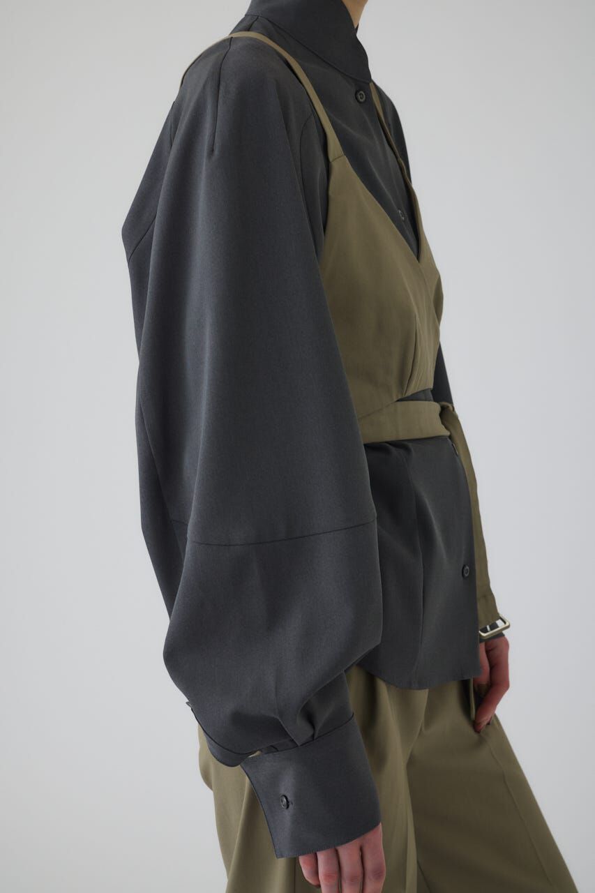 RIM.ARK 「Stand collar volume blouse」|シャツ・ブラウス|