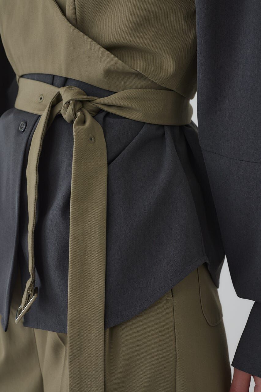 RIM.ARK 「Stand collar volume blouse」|シャツ・ブラウス|