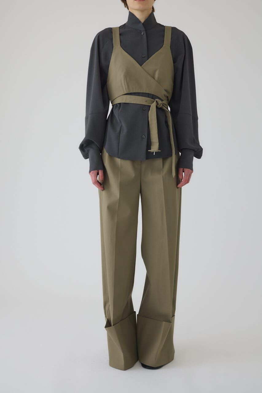 RIM.ARK 「Stand collar volume blouse」|シャツ・ブラウス|