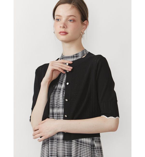 CALNAMUR「HEART OPENWORK KNIT CD/ハートオープンワークニットカーディガン」|ニット・セーター|