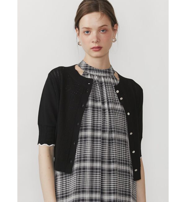 CALNAMUR「HEART OPENWORK KNIT CD/ハートオープンワークニットカーディガン」|ニット・セーター|