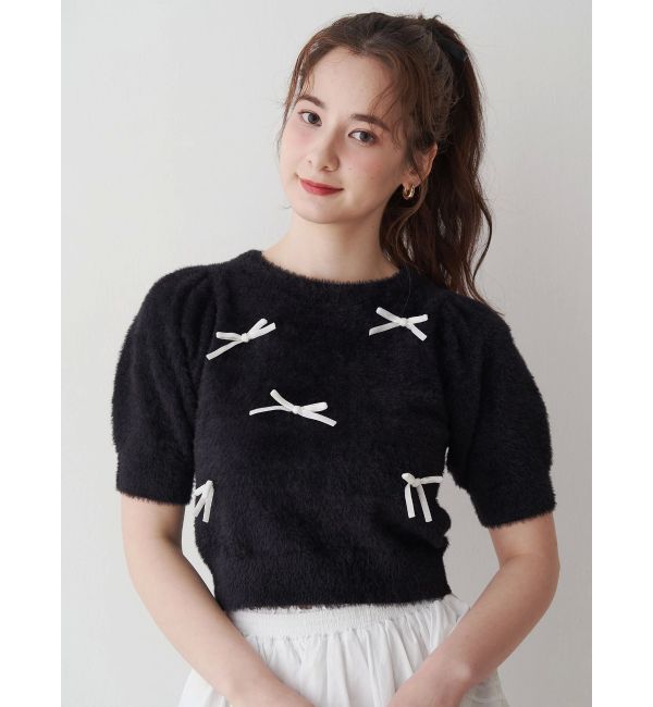 CALNAMUR「メニーリボンシャギーニット」|ニット・セーター|