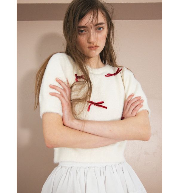 CALNAMUR「メニーリボンシャギーニット」|ニット・セーター|