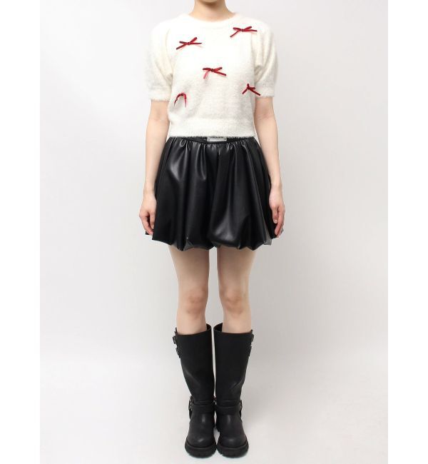 CALNAMUR「メニーリボンシャギーニット」|ニット・セーター|