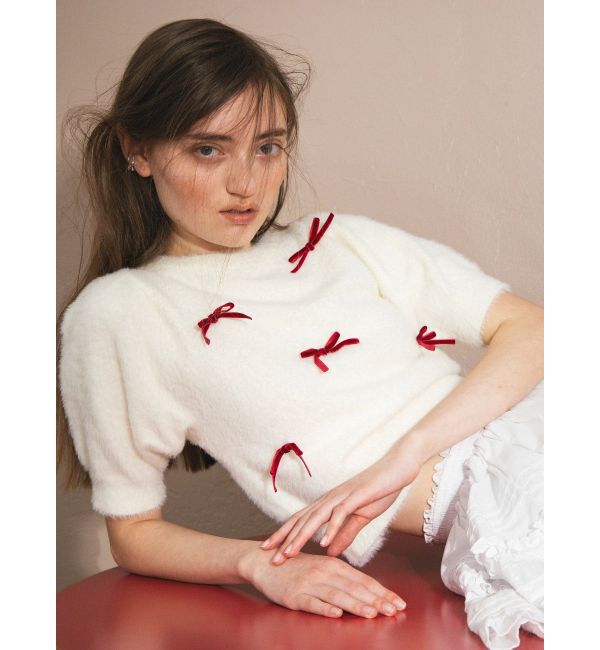 CALNAMUR「メニーリボンシャギーニット」|ニット・セーター|