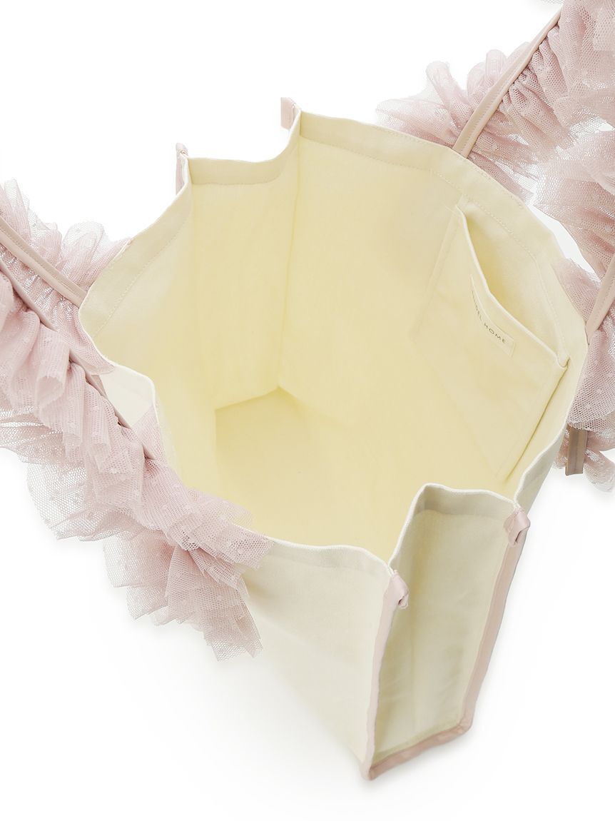 SNIDEL HOME「チュールキャンバスバッグ」|ハンドバッグ|