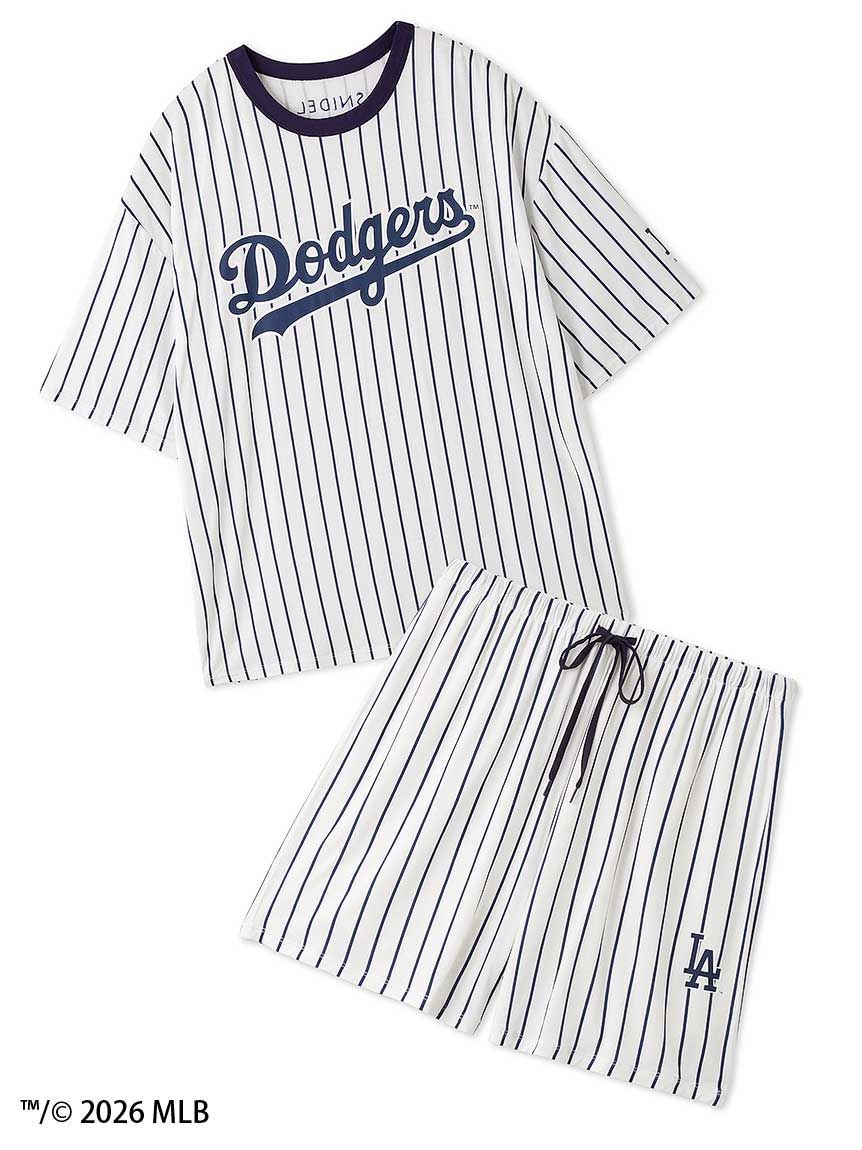 SNIDEL HOME「【MLB】Tシャツセットアップ」|ルームウェア|NVY