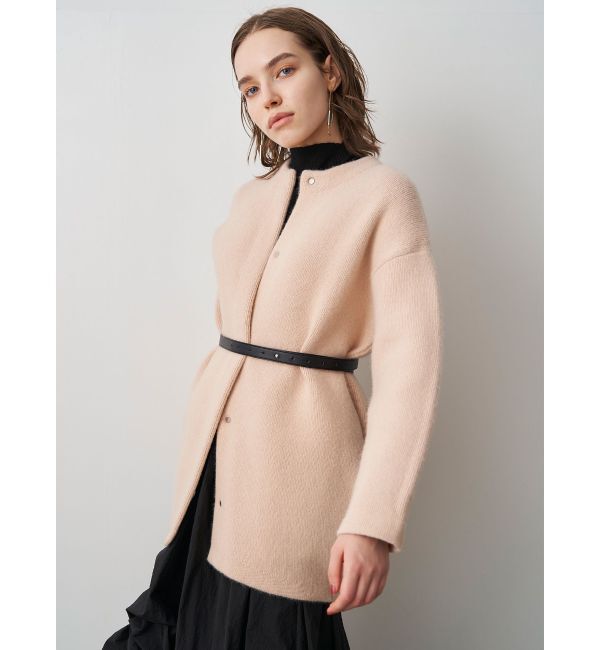 ELENDEEK「BASIC CN RACCOON MIX W CARDIGAN」|カーディガン|ベージュ