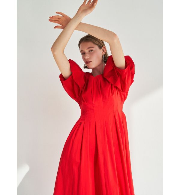 ELENDEEK「FORM SLEEVE WAIST TUCKED OP」|ワンピース|