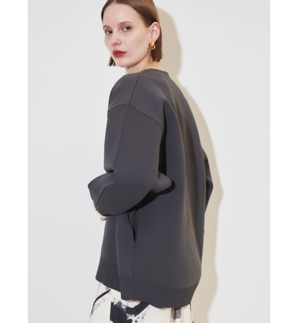 ELENDEEK「V-NECK FORM CD」|カーディガン|チャコールグレー