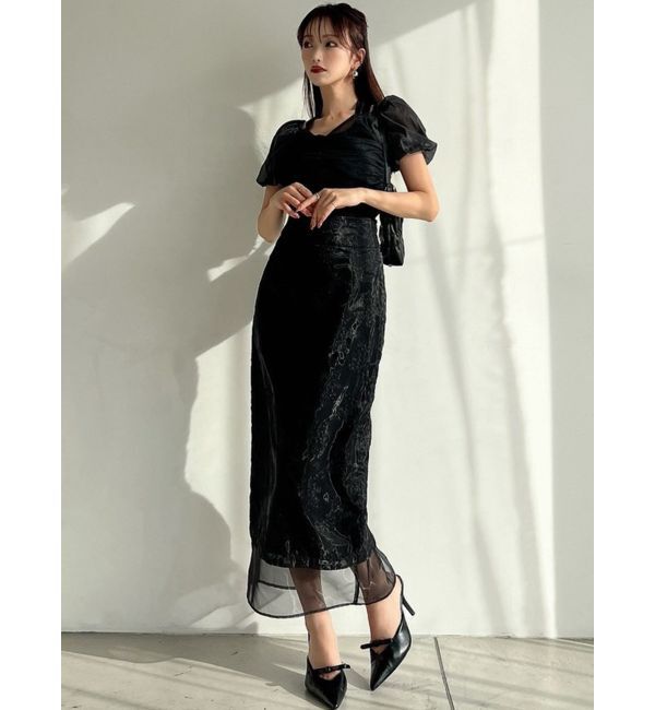 RESEXXY「エンブロイダリーシアースカート」|スカート|