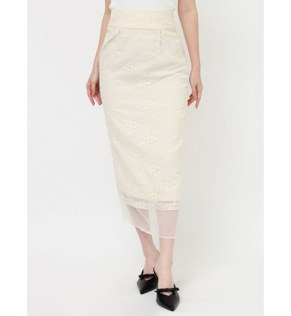 RESEXXY「エンブロイダリーシアースカート」|スカート|