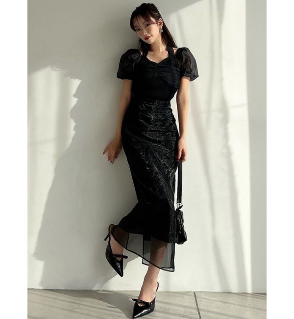 RESEXXY「エンブロイダリーシアースカート」|スカート|