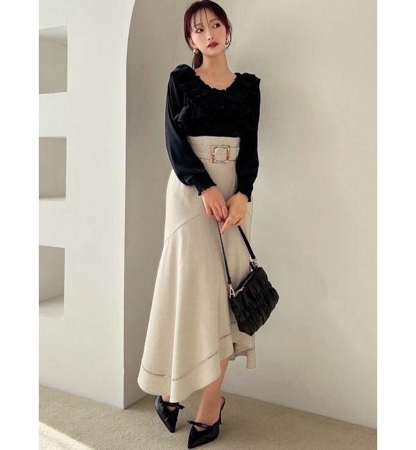 RESEXXY「アシンメトリーフレアマーメイドスカート」|スカート|