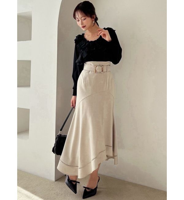 RESEXXY「アシンメトリーフレアマーメイドスカート」|スカート|