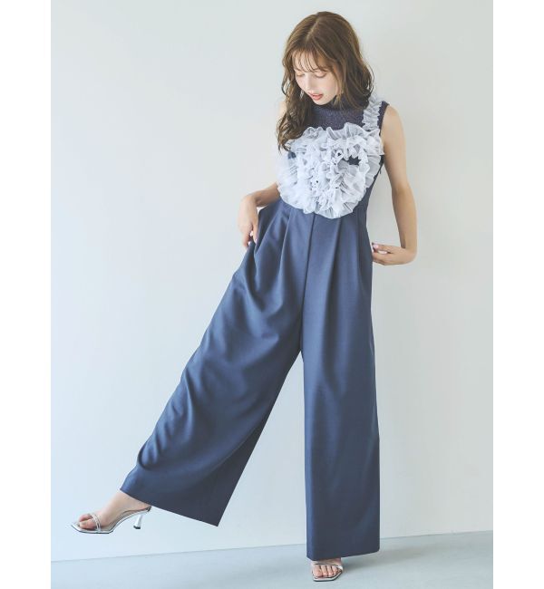 dazzlin「ハートチュールフリルオールインワン」|ワンピース|