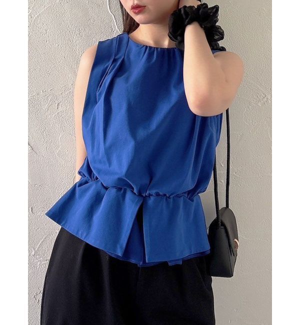 dazzlin「ショルダータックカットソー」|Tシャツ・カットソー|ブルー