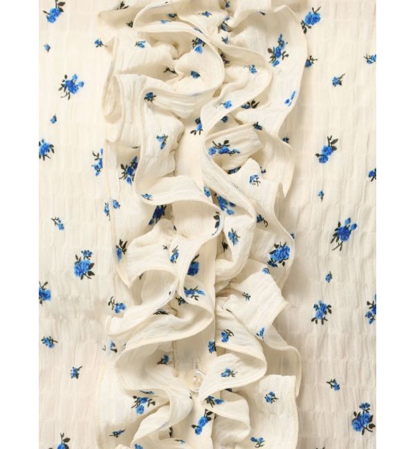 dazzlin「シュリンクフラワーショートシャツ」|シャツ・ブラウス|