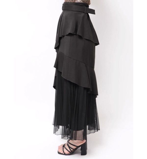 dazzlin「アシメプリーツマーメイドスカート」|スカート|