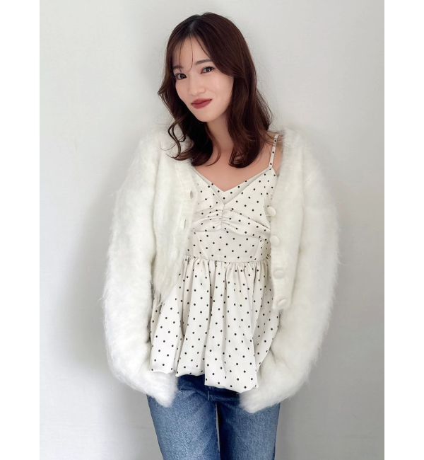 dazzlin「ペプラムギャザーバルーンブラウス」|シャツ・ブラウス|