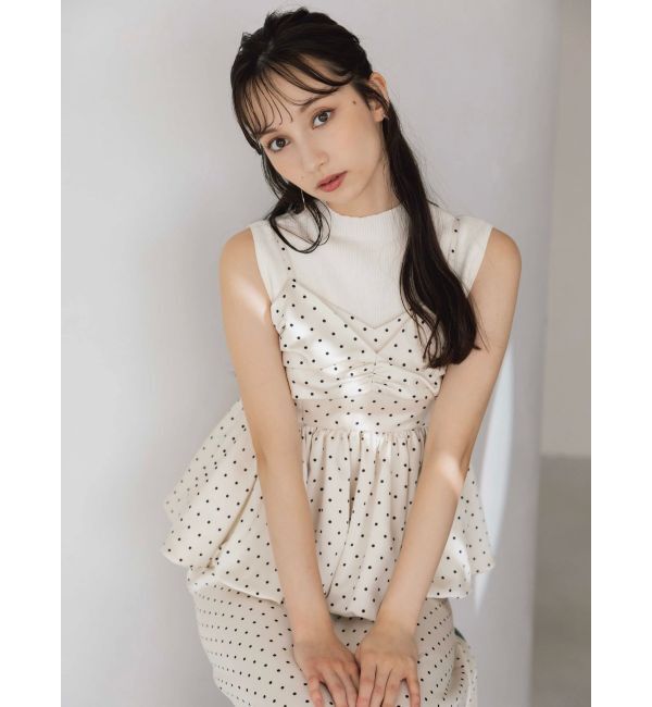 dazzlin「ペプラムギャザーバルーンブラウス」|シャツ・ブラウス|