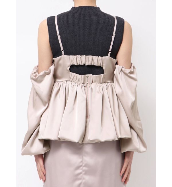 dazzlin「ペプラムギャザーバルーンブラウス」|シャツ・ブラウス|