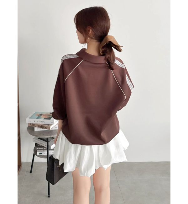 dazzlin「【FILA別注】シャツカラーカットプルオーバー」|Tシャツ・カットソー|